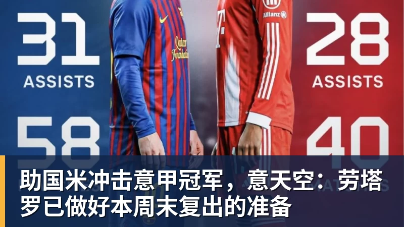 助国米冲击意甲冠军，意天空：劳塔罗已做好本周末复出的准备